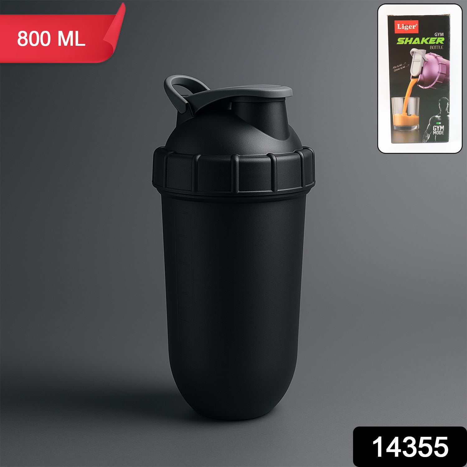 Liger Gym Shaker Bottle (Approx 800ml  1 Pc) Liger Gym Shaker Bottle (Approx 800ml  1 Pc)